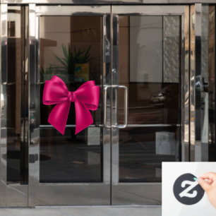 Autocollant Pour Fenêtre Bow rose Extra Grande Clin de fenêtre