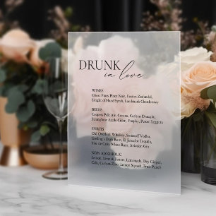 Autocollant Pour Fenêtre Brunin In Love Barre Mariage Menu Signal miroir