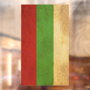 Autocollant Pour Fenêtre Bulgarie Drapeau Conception Vintage
