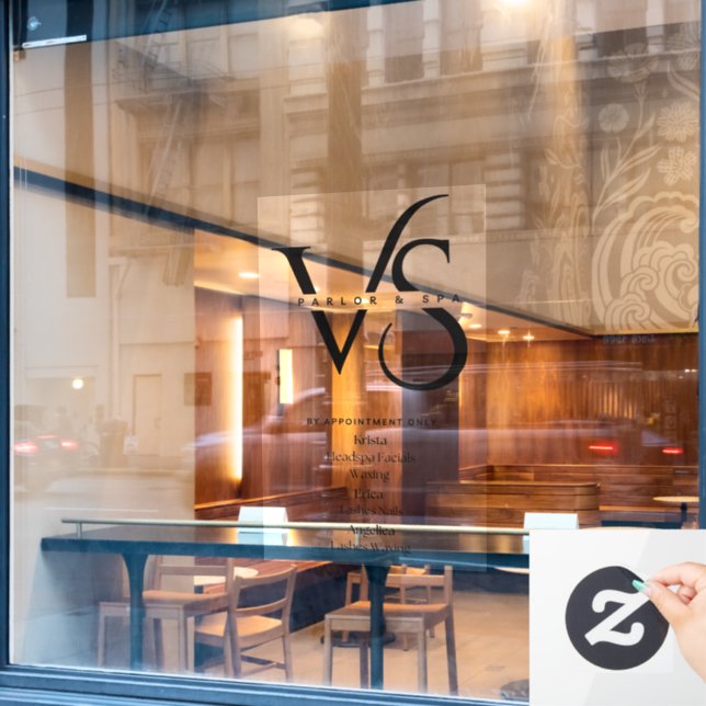 Autocollant Pour Fenêtre Business door cling (Fenêtre de café)