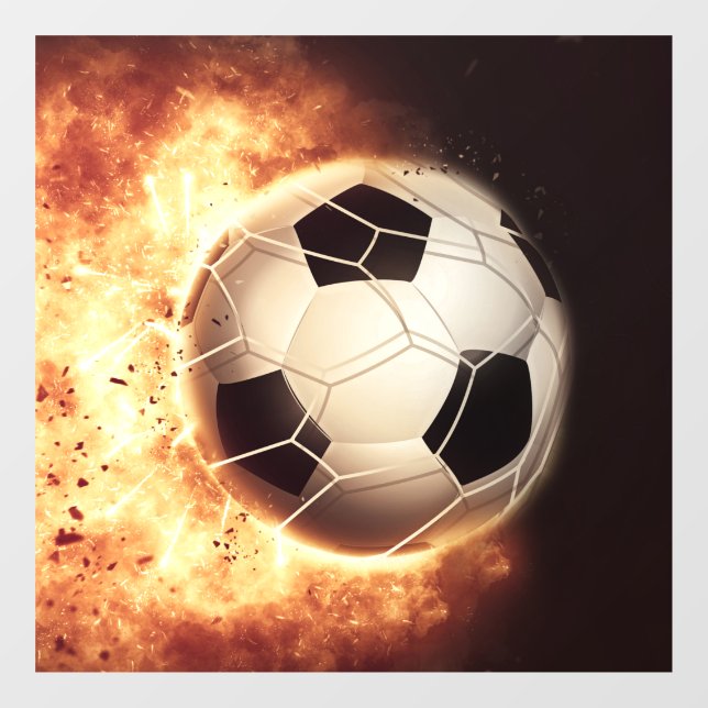 Autocollant Pour Fenêtre But du football (Feuille)
