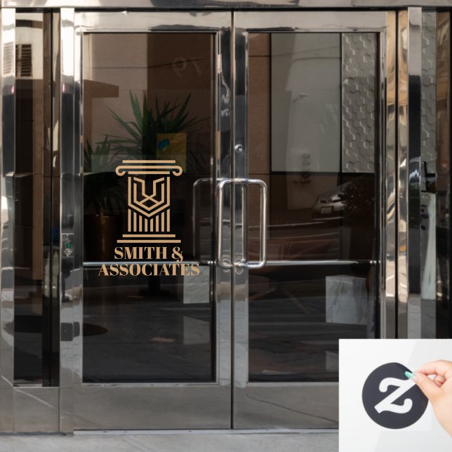 Autocollant Pour Fenêtre Cabinet d'avocats Affaires personnalisées (Porte de bureau)