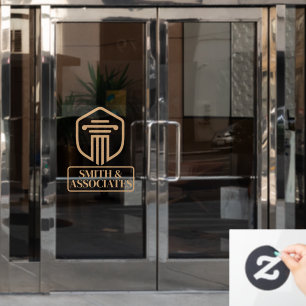 Autocollant Pour Fenêtre Cabinet d'avocats Affaires personnalisées