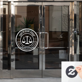 Autocollant Pour Fenêtre Cabinet d'avocats et services juridiques Affaires 