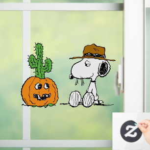 Autocollant Pour Fenêtre cacahuètes   Halloween du désert de Spike