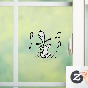 Autocollant Pour Fenêtre cacahuètes Snoopy Dancing