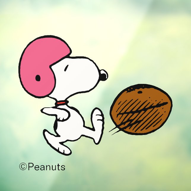 Autocollant Pour Fenêtre cacahuètes | Snoopy Football Kicker (Feuille 3)