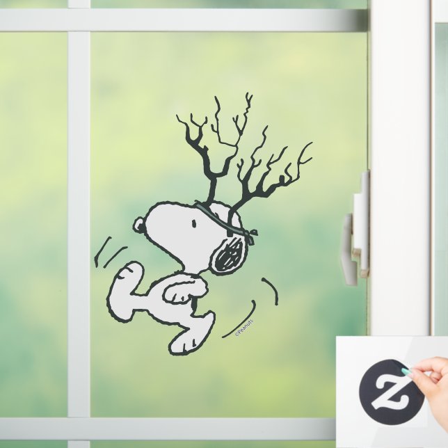 Autocollant Pour Fenêtre cacahuètes | Snoopy Reindeer (Maison)