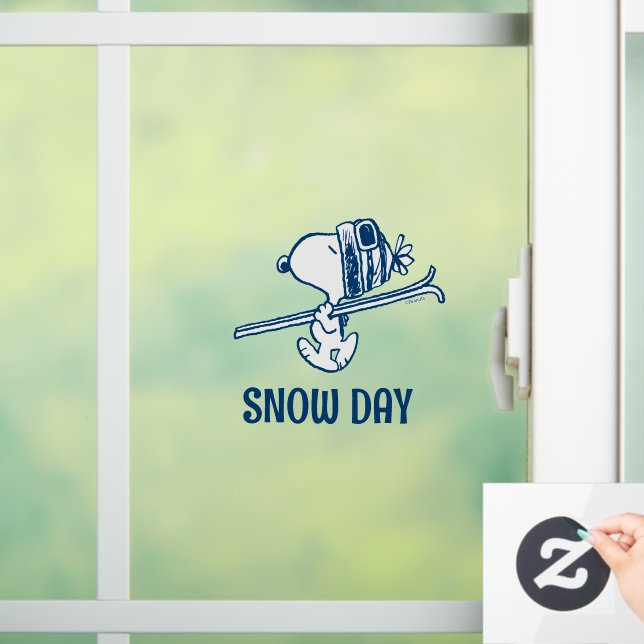 Autocollant Pour Fenêtre cacahuètes | Snoopy Ski Trip (Maison)