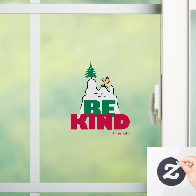 Autocollant Pour Fenêtre cacahuètes | Snoopy & Woodstock Be Kind (Maison)