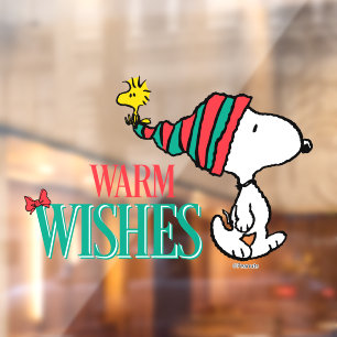 Autocollant Pour Fenêtre cacahuètes Snoopy & Woodstock Chaleurs