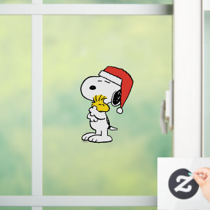 Autocollant Pour Fenêtre cacahuètes   Snoopy & Woodstock Holiday