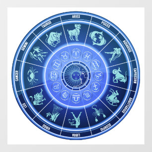 Autocollant Pour Fenêtre cale de roue astrologique