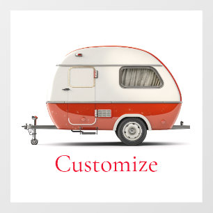 Autocollant Pour Fenêtre Camper Teardrop Classic Retro Thunder_Cove