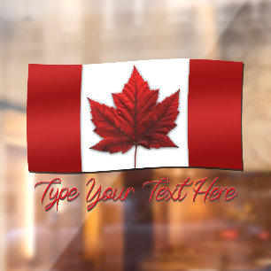 Autocollant Pour Fenêtre Canada Drapeau Canada Maple Leaf Clouage de fenêtr