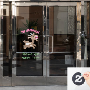 Autocollant Pour Fenêtre Caricature de chèvre billy joyeux