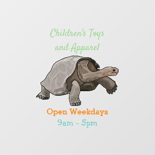 Autocollant Pour Fenêtre Caricature de la tortue des Galapagos