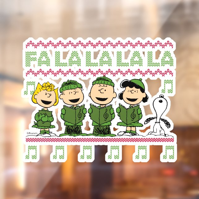 Autocollant Pour Fenêtre Caroling Christmas Sweater Graphic (Feuille 2)