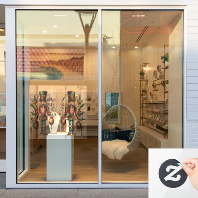 Autocollant Pour Fenêtre Casse-noisette festive de Noël (Vitrine du magasin)