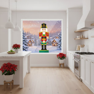 Autocollant Pour Fenêtre Casse-noix Festive Drummer