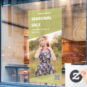 Autocollant Pour Fenêtre Catchy Green Instore Photo Annonces Professionnell