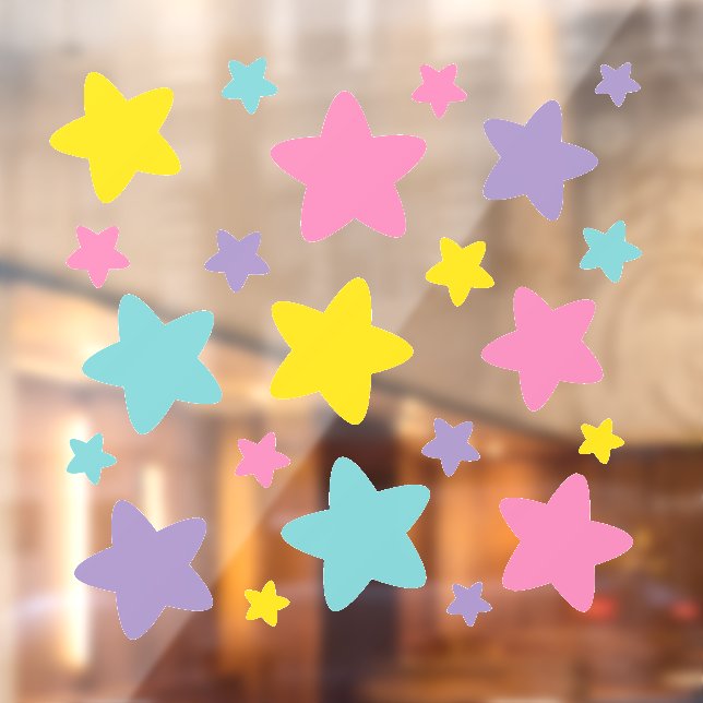 Autocollant Pour Fenêtre Caticorn Stars | (Feuille 2)