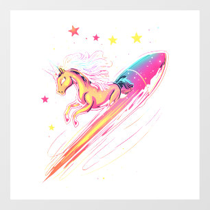 Autocollant Pour Fenêtre Cavalier de la Galaxie Licorne (1)