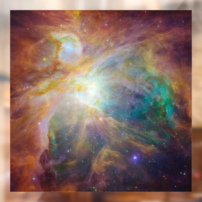Autocollant Pour Fenêtre Chaos au coeur du composite Spitzer Hubble Orion (Feuille 2)