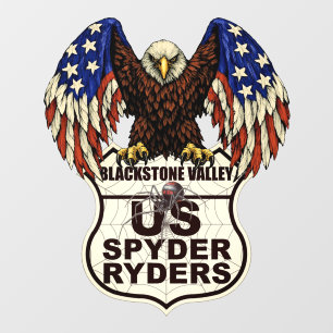 Autocollant Pour Fenêtre Chapitre de Blackstone Valley - Logo Eagle Autocol