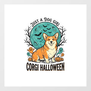 Autocollant Pour Fenêtre Chemise Halloween Corgi pour filles aimant les chi