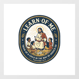 Autocollant Pour Fenêtre Chemise T-Shirt Adjoint d'Éducation Jésus Personne