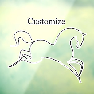 Autocollant Pour Fenêtre Cheval sauvage Thunder_Cove