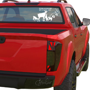 Autocollant Pour Fenêtre Chez moi, mes chèvres sont des clous de fenêtre