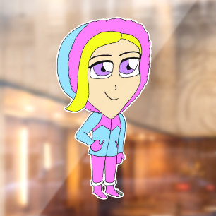 Autocollant Pour Fenêtre chibi