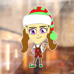 Autocollant Pour Fenêtre chibi elf
