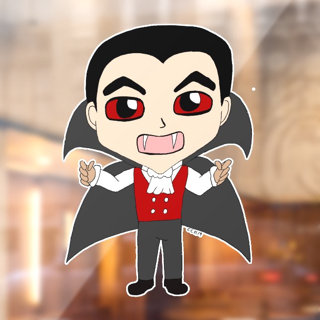 Autocollant Pour Fenêtre chibi vampire (Feuille 2)