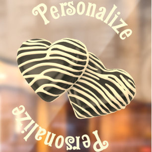 Autocollant Pour Fenêtre Chocolat bonbon coeur amour mignon
