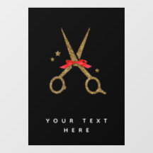 Ciseaux de parties scintillant d'or - Coiffeur sty