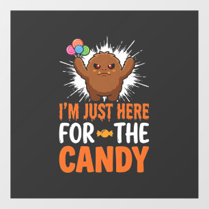 Autocollant Pour Fenêtre Citation de Monstre de Bonbons d'Halloween Design