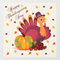 Clair de fenêtre de Thanksgiving Turkey