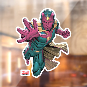 Autocollant Pour Fenêtre Classiques Avengers Vision tend la main