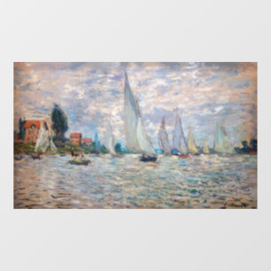 Autocollant Pour Fenêtre Claude Monet - Bateaux Regatta à Argenteuil