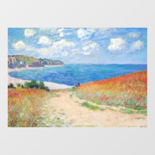 Autocollant Pour Fenêtre Claude Monet - Chemin dans les champs de blé à Pou