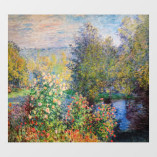 Autocollant Pour Fenêtre Claude Monet - Coin du jardin à Montgeron