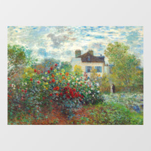 Autocollant Pour Fenêtre Claude Monet - Le Jardin de l'Artiste à Argenteuil