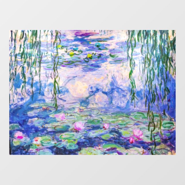 Autocollant Pour Fenêtre Claude Monet - Nymphéas / Nymphéas 1919 (Feuille)