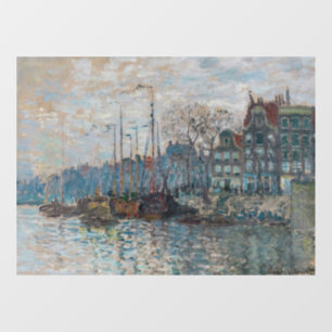 Autocollant Pour Fenêtre Claude Monet - Vue d'Amsterdam