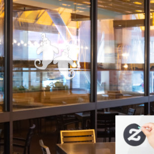 Autocollant Pour Fenêtre Clés de fenêtre de fantôme mignonnes