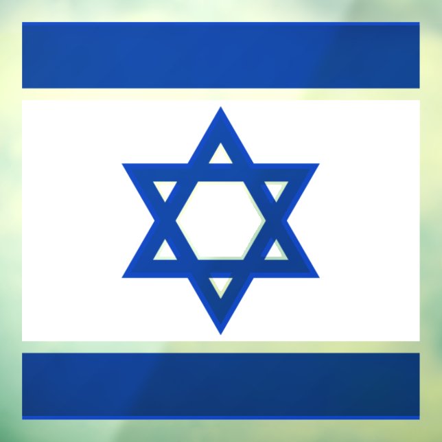 Autocollant Pour Fenêtre clin de fenêtre d'israël (Feuille 3)