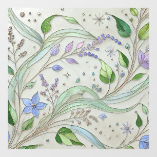Autocollant Pour Fenêtre Cling de fenêtre botanique - Belle nature Art